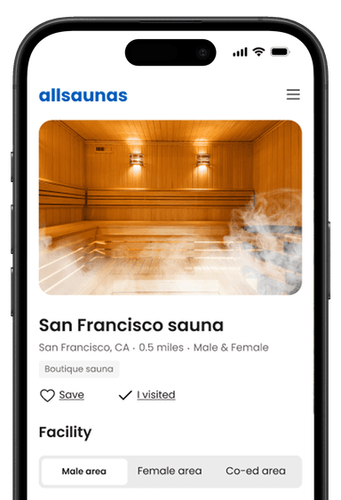 AllSaunas mobile experience